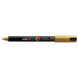 Uni Posca Paint Marker 0.7mm Ultra-Fine Pin Tip Gold, PC1MR